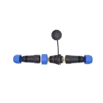 中国 IP68 waterproof connector male & female SD SP13-16-20-28 2/4/5/6/7/9/14 3-pin LED butt wire cable connector aviation plug 販売のため