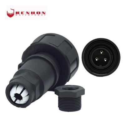 China Battery female panel mount connector 48v m8 m10 m12 8pin a code panel mounting connector for sale