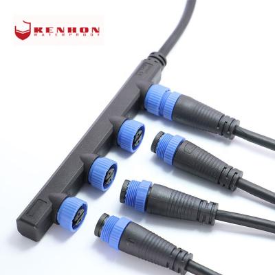 China IP67 IP68 2 3 4 Ways Cable Inter Connector 2 3 4 Pin Water Proof F-Type Connector for sale