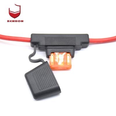 China Fuse Components Mini Inline Waterproof Car Box Blade Auto Fuse Holder Plastic Automotive Auto Fuse Holder for sale