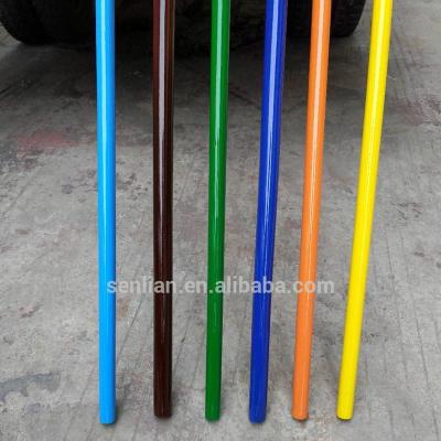 China 120*2.2 Cm Straight Varnished Painted Wooden Broom Handle Broom Stick for sale