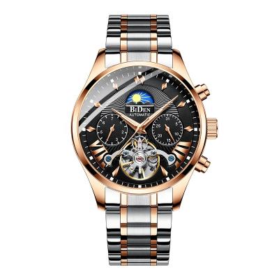 China Original design automatic watch men's automatic mechanical watch men's fashion business casual watch Tourbillon date BIDEN watch for sale