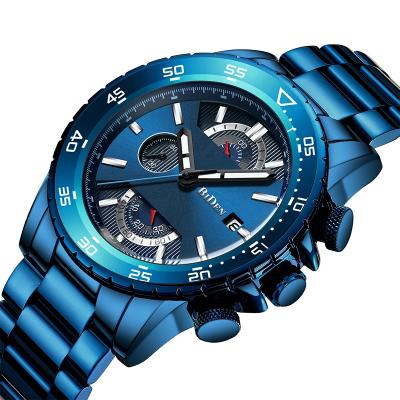 China BIDEN New Fashion Waterproof Men's Watches With Stainless Steel Top Brand Sports Chronograph Quartz Watch Luxury Men Relogio Masculino for sale