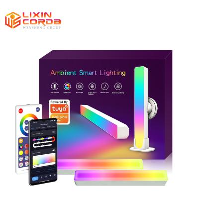 China NEW Atmosphere RGB Symphony Light Music Noise Control Desk Light Indoor Computer TV Light for sale