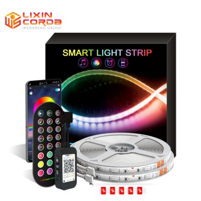 China BT 5050 App Music 5M 10m 15M Smart Remote Control Indoor Decorative LED Strip RGB LED Flexible Strip Lights for sale