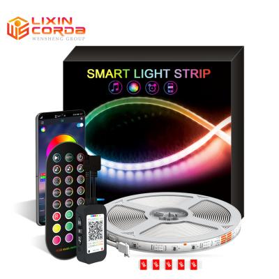 China BT 5050 App Music 5M 10m 15M Smart Remote Control Indoor Decorative LED Strip RGB LED Flexible Strip Lights for sale