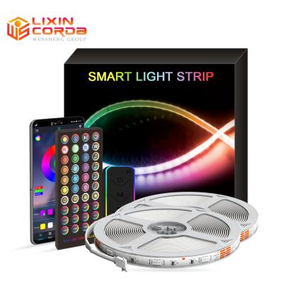 China Indoor Led Strip Light Music Strip Light APP Smart Control Warm Soft Strip Light SMD 5050 RGB for sale