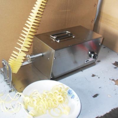 China Chips Electric Potato Chips Cutter Spiral Cutter Potato Fries Cutter Curly Twist Hot Dog Tornado Hot Dog Hot Selling for sale