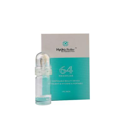 China Anti-Puffiness Hydra Roller Skin Face 64 Needles Beauty Hydra Titanium Needle for sale