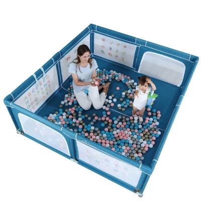 China Modern Barrier Children Indoor and Outdoor Mesh Game Fence of Playpen Baby Playpen from Children's Game for sale