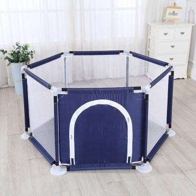 China Modern Portable Six Sides Baby Playpen Play Yard Children's Play Fence Barrier for sale