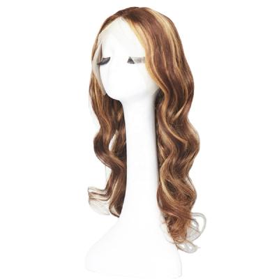 China Wholesale 13x4 Brazilian Curly T-Part Body Wave Wig P4/27 Front Lace Human Hair Wigs for sale