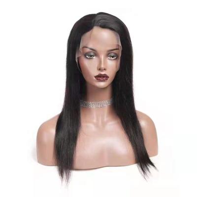 China Body Wave Black 10-28inches Human Hair Lace Wig, Long Deep Wave 13x4 Lace Frontal Human Hair Wigs for sale