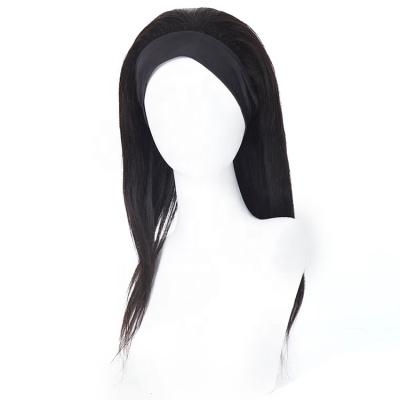 China Factory direct sale silky straight head sliver belt 100% straight wave wigs hair wigs for sale