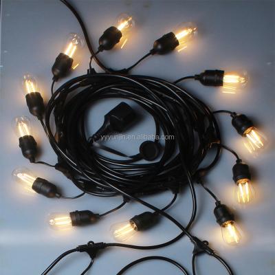 China Interior & Exterior Decoration Interior & Outdoor Sense Decoration Outdoor Waterproof Commercial Grade Home String Light With Hanging Sockets for sale