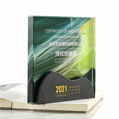 China China Custom Design Thin Gold Color With Crystal Base Top Quality Metal Award Trophy For Business Gifts for sale