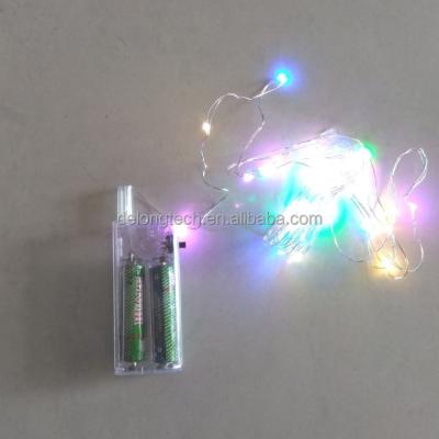 China Hot Sales Lit 30 LED Multi Color Battery Operated 3m Led Fairy String Light On Copper Wire for sale