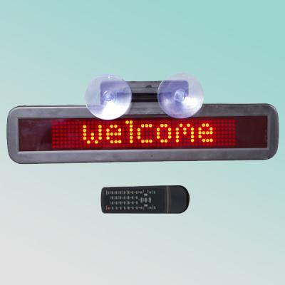 China CE RoHS 7X48pixel red p4.75mm 12v indoor led car message moving scrolling sign display 34(W)*11(H)*3(D)cm for sale