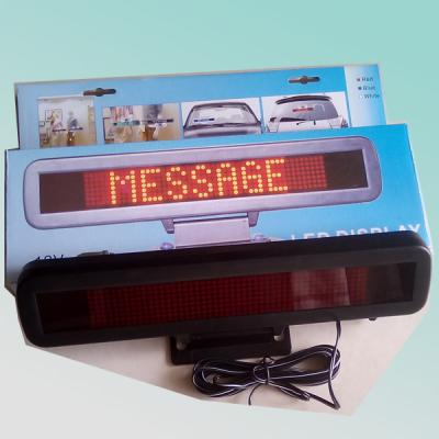 China Hot sale red suction cup 7X48pixel p4.75mm indoor car led sign 34(W)*11(H)*3(D)cm for sale