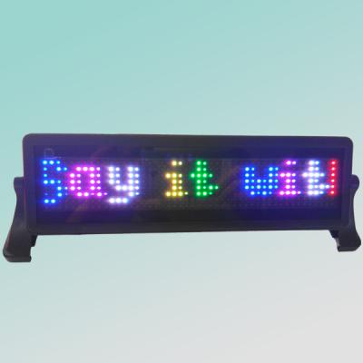 China 12V 8X48pixel full color smd rgb led car sign 76.2(H)*254(W)*20(D)mm for sale