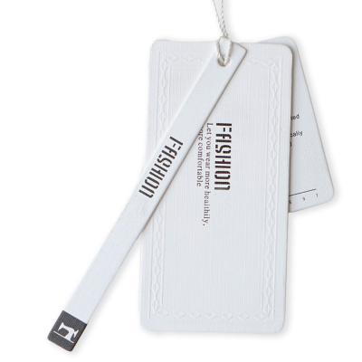 China Sustainable Eco Friendly Swing Hang Tags And Labels Custom Pricetag Logo Fashion Design Clothing Hang Tag for sale