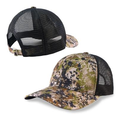 China COMMON Pattern Mesh Baseball Hat Patch Camouflage Logo Camouflage Military Custom Tactical Top Hats For Hunting for sale