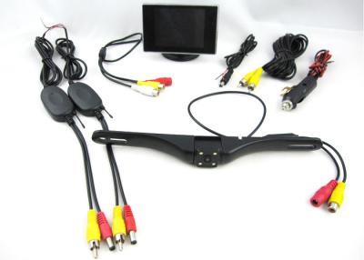 China Wireless Transmission Wireless Rearview Camera System With 3.5 Inch Monitor And 4 LED Camera for sale