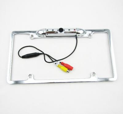 China CCD Aluminum Housings Rear View Safety Backup Camera License Plate Frame with Night Vision for sale