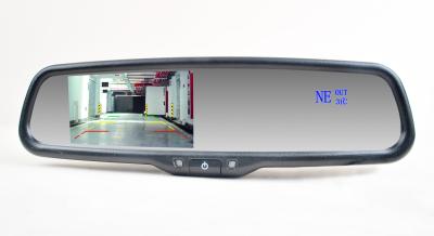 China OEM Style 4.3 Inch Car Rear View Mirror Monitor With Compass and Temperature Display for sale