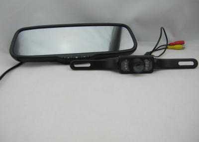 China 5 Inch High Brightness Mirror Monitor And 8 IR Night Vision License Plate Reversing Camera for sale