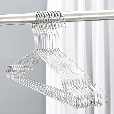 China Modern 201 Stainless Steel Coat Hanger Non-Slip Stainless Steel Clothes Hanger for sale