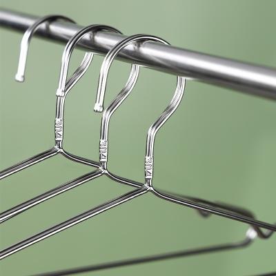 China 304 Stainless Steel Clothes Hanger Modern Easy To Use Anti-Slip Hanger (Wire Diameter 3.2mm) for sale