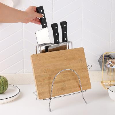 China Reliable Reliable 201 Stainless Steel Kitchen Knife Cutting Board Holder for sale