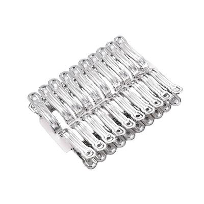 China Modern Reliable Quality Stainless Steel Clothespin Durable Metal Clip (20/Pack) for sale