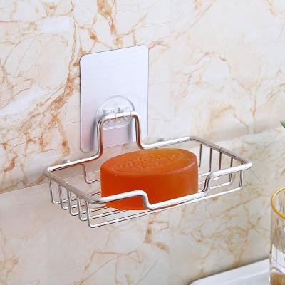 China New modern design single layer square stainless steel soap holder convenient and durable for sale