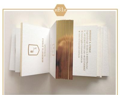 China Health Care Institutes Custom Size Matte Or Glossy Gold Foil Surface Gold Side Business Thank You Card for sale