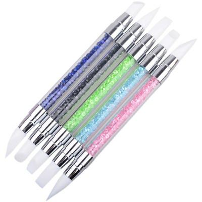 China Double Ended NAIL Dotting Tools For Bag Dot Painting Nail Art Tools Acrylic Blue White Green Yellow Pink Set Of Mandalas 2 Ways for sale