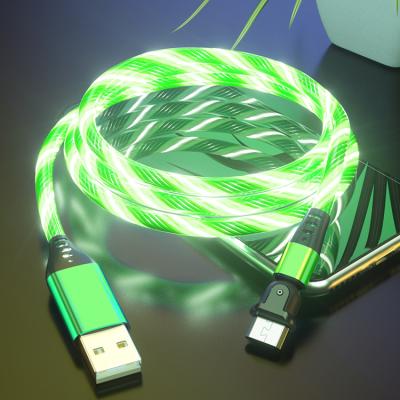 China Android Micro Flame Data Cable Flame Data Cable 3A Fast Charging Supports Data Transmission 180 Degree Flame Data Cable for sale