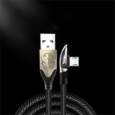 China Zinc alloy elbow data cable durable braided 2.4A type c fast cable for samsung data cables usb c 8pin for iphone cable for sale