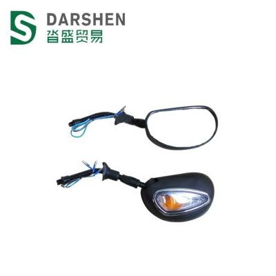 China Hot Sale Motorcycle Body Kits Universal Motorcycle Rear View Mirror With Led Light Universal for sale