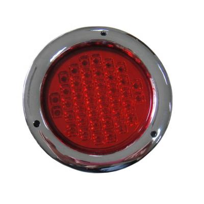 China Round Led Truck Light 40 Chrome Tail Light Truck Round LED For Truck Lights With Univesal Round Chrome Surface for sale