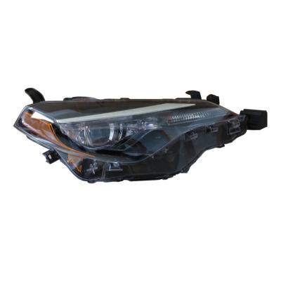 China Car Exterior Accessories Auto Black Head Lamp For 2017 Year COROLLA Black Head Light for sale