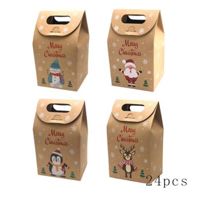 China Christmas Wrapping Paper Snowflake Paper Bag Recyclable Decoration Christmas Santa Box for sale