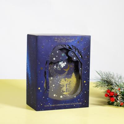 China Recyclable Luxury Cardboard Christmas Packaging Boxes Folding Gift Paper Packaging Box for sale