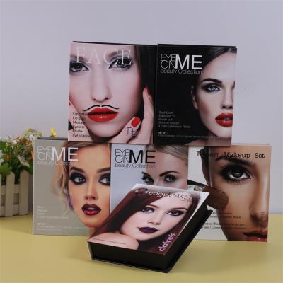 China Recyclable Custom Luxury Paper Makeup Boxes With Mirror Cosmetics Eyelash Packaging Box for sale