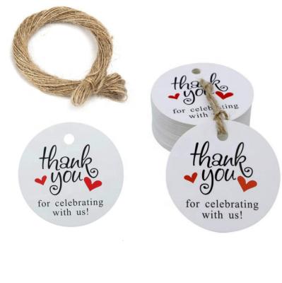 China Sustainable Handmade DIY Thank You Tags For Celebrating With Us Tags Gift Baking Tags for sale