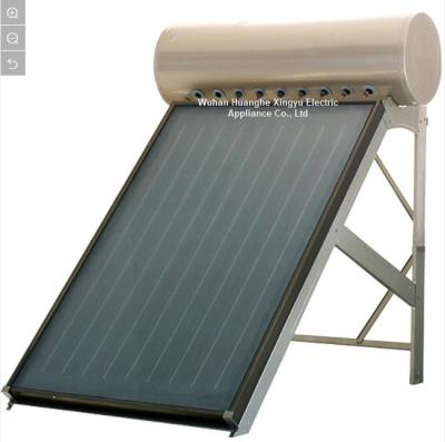 China Solar Wate Heater Hot Water System Polyurethane Tank Solar Solar Water Heater with Liquid Flat Plate Collector and High Density for sale