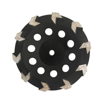 China Non Ferrous Metals Top Product Abrasive Disc Arrow Segmented Diamond Grinding Cup Wheel Diamond Grinding Wheel For Ceramic Tile for sale