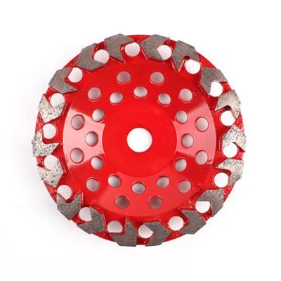 China Nonferrous Metals China Product Customize Arrow Segmented Diamond Grinding Cup Wheel Diamond Grinding Wheel Cup Marble Granite for sale