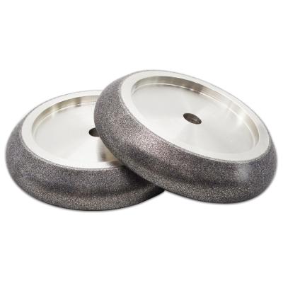 China Factory Made Long Life High Performance Single Bevel 1V1 Wheel Plated CBN Grinding Wheels For Band Saws Blade Sharpening for sale